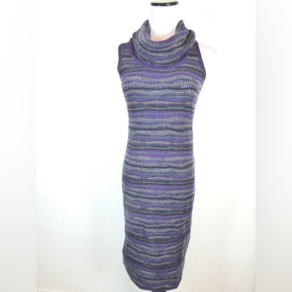 Forte Kinross cashmere cowl sweater dress XS